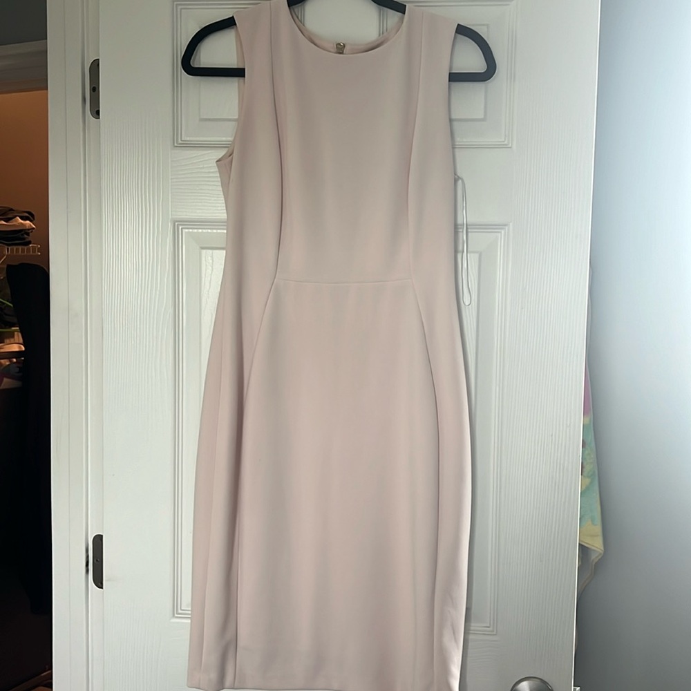 Pale pink suit dress